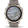 Часы GARMIN FENIX 6S PRO SOLAR LIGHT GOLD WITH SHALE GREY SUEDE BAND 010-02409-26