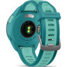 Смарт-часы GARMIN FORERUNNER 165 MUSIC, силиконовый ремешок цвета бирюзовый/аква 010-02863-32